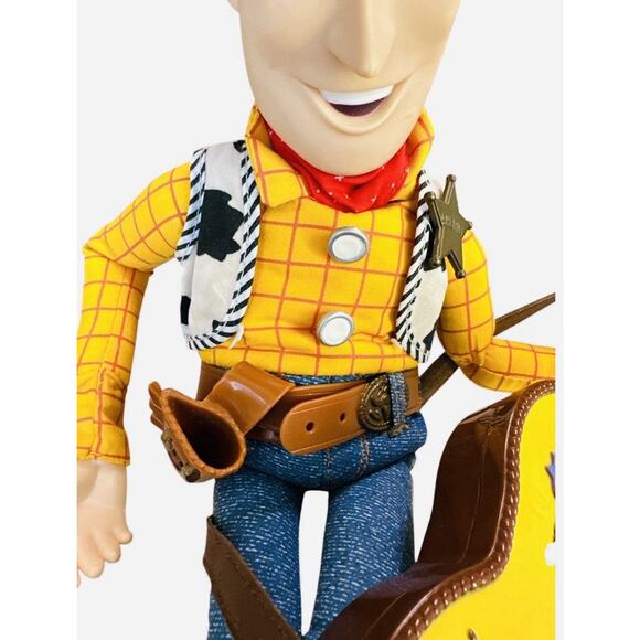 1999 Toy Story Singing Woody Figure Playing Guitar Hat Tested Buzz Lighteryear - Picture 5 of 7